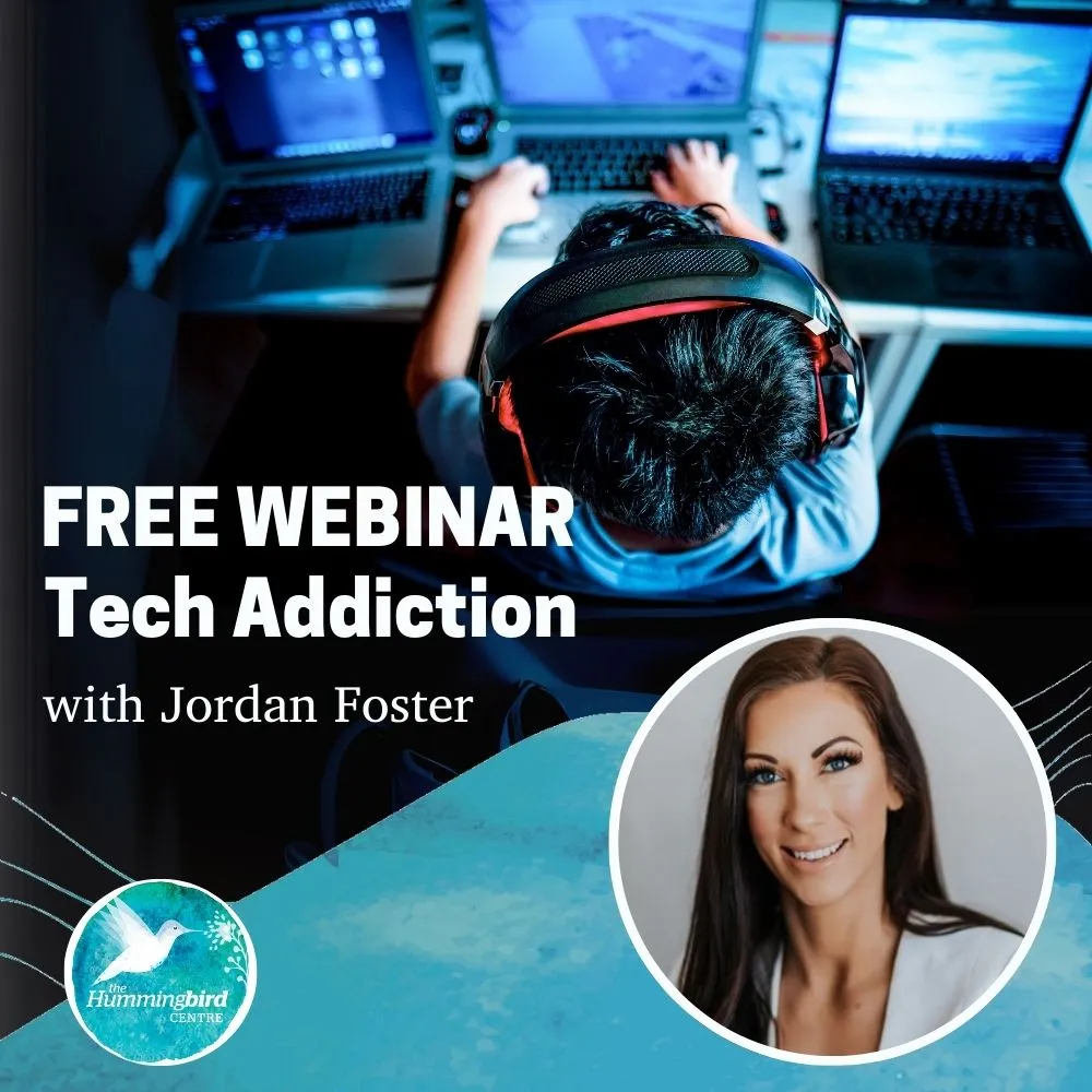FREE Webinar on Tech Addition with Jordan Foster at The Hummingbird Centre, Newcastle Psychologist